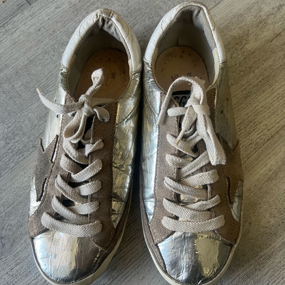 Golden Goose White Leather Insoles